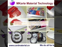 सामाजिक सुरक्षा और आईसी कार्ड के लेमिनेटिंग के लिए उच्च आसंजन पीवीसी लेपित ओवरले फिल्म