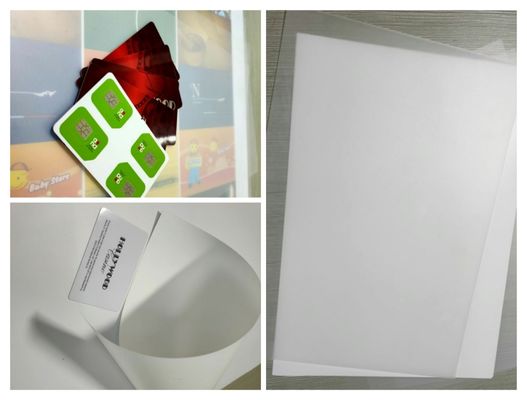 PETG कार्ड उत्पादन के लिए पर्यावरण हितैषी PETG फिल्म अनाज ओवरले