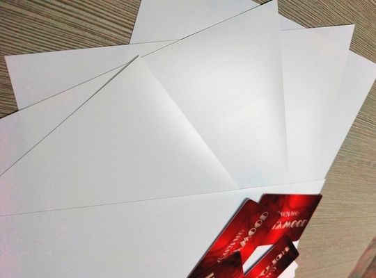 PETG स्मार्ट कार्ड बॉडी प्रोडक्शन के लिए व्हाइट प्लास्टिक PETG कार्ड कोर शीट