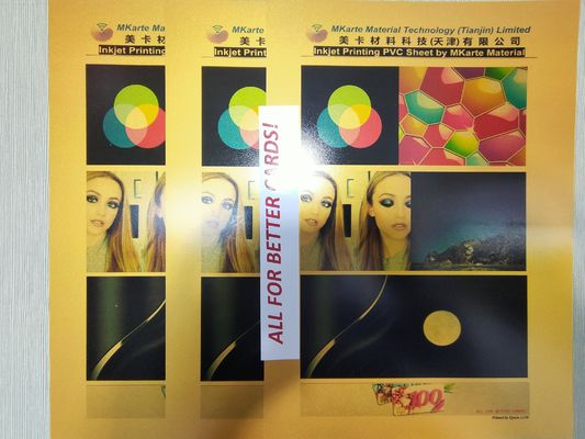 50pcs 0.18 मिमी इंकजेट प्रिंट करने योग्य पीवीसी शीट्स ए 4 ए 3